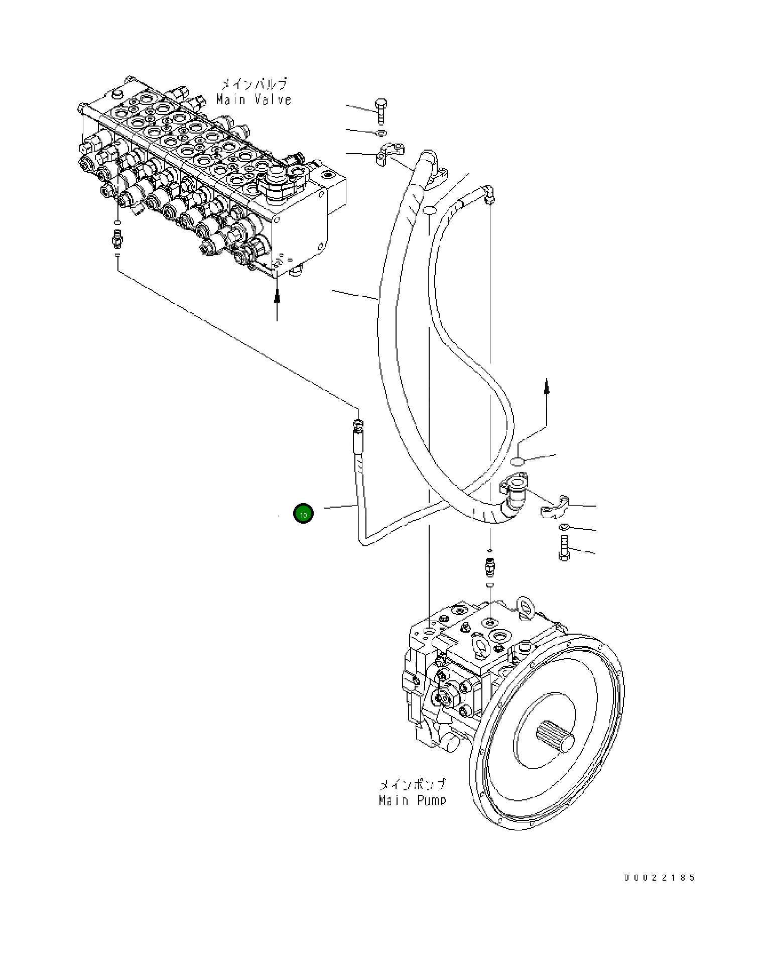 Шланг 02778-00218 Komatsu