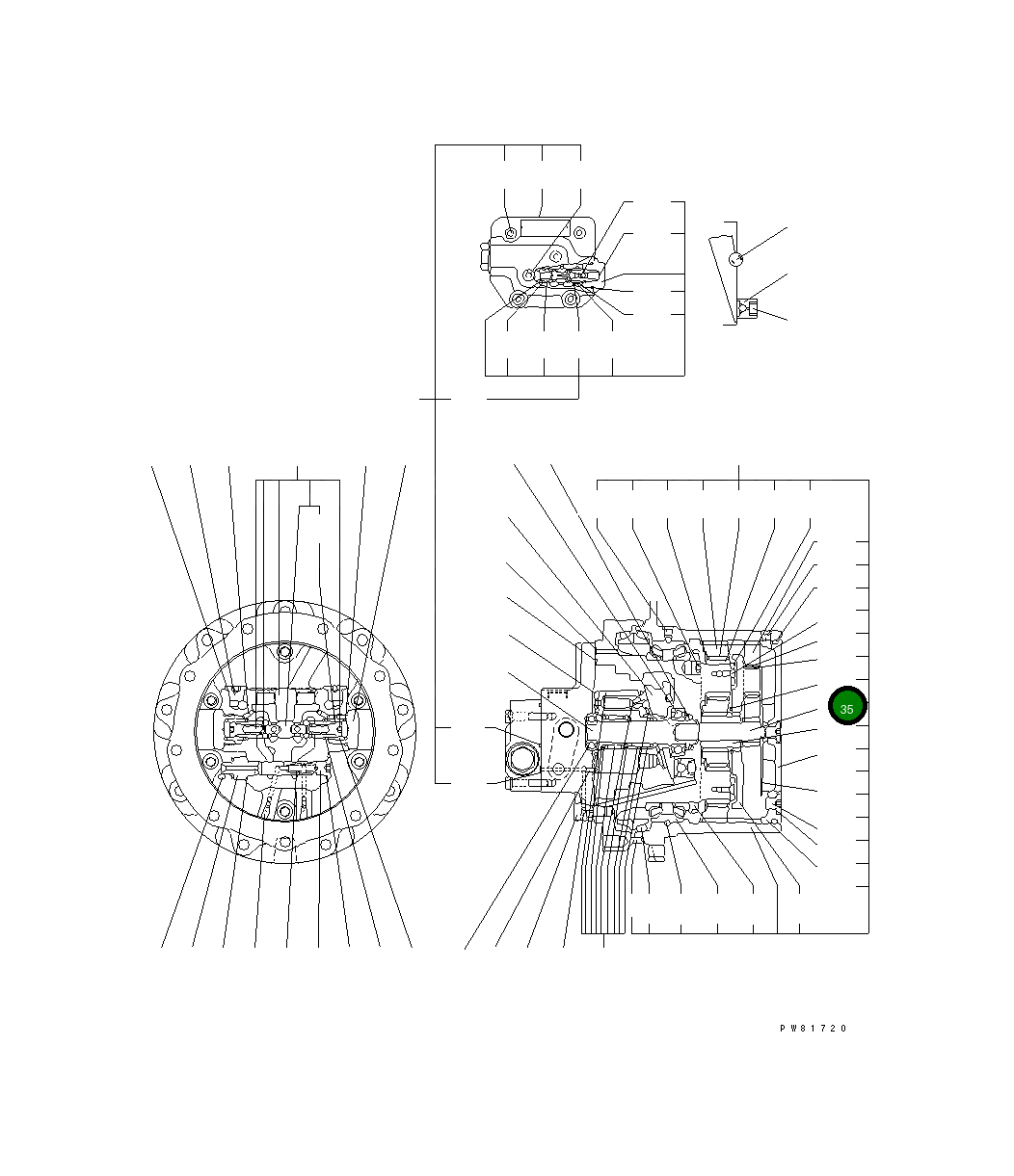 Шестерня YM172423-73420 Komatsu