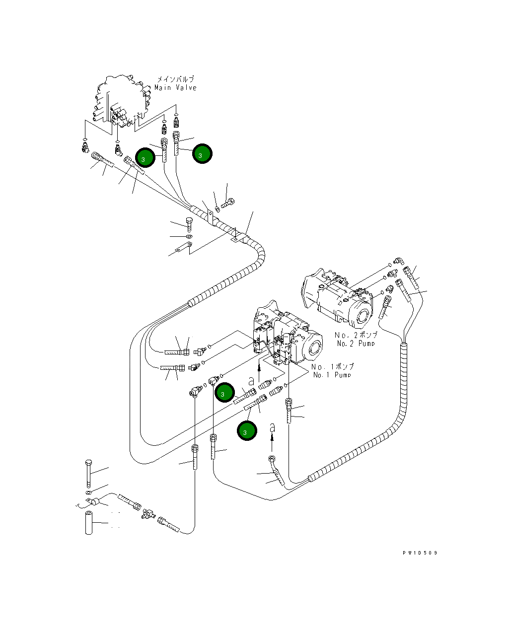 Шланг 07108-30317 Komatsu