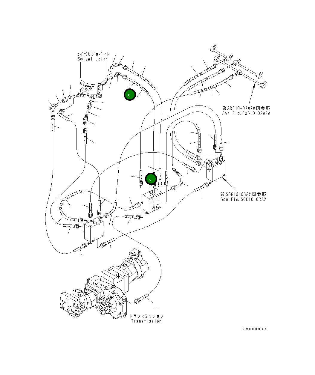 Шланг 20E-62-K5840 Komatsu