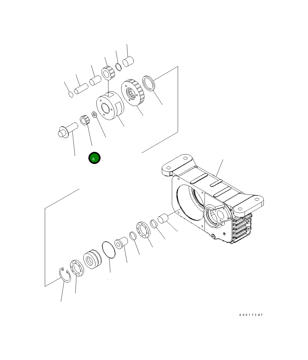 Шестерня 20K-14-31480 Komatsu