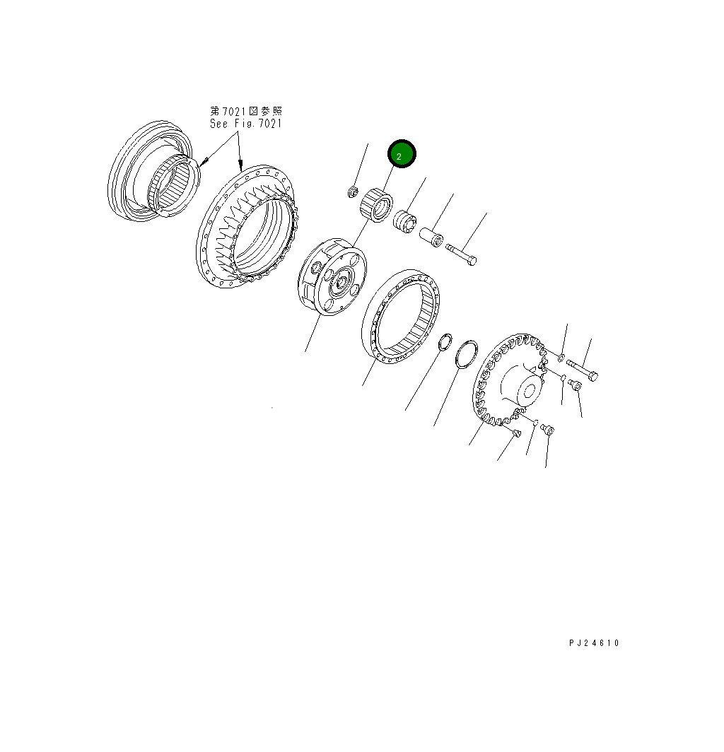 Шестерня 209-27-71170 Komatsu