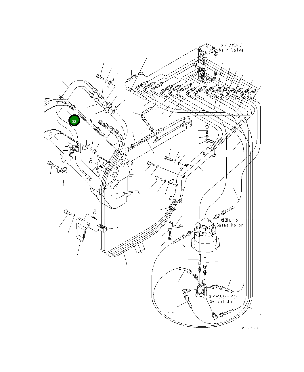 Шланг 20T-62-81920 Komatsu