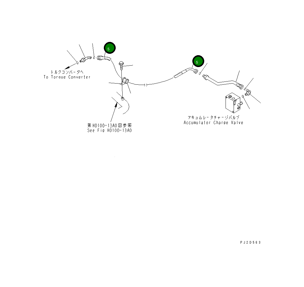 Шланг 02766-00513 Komatsu
