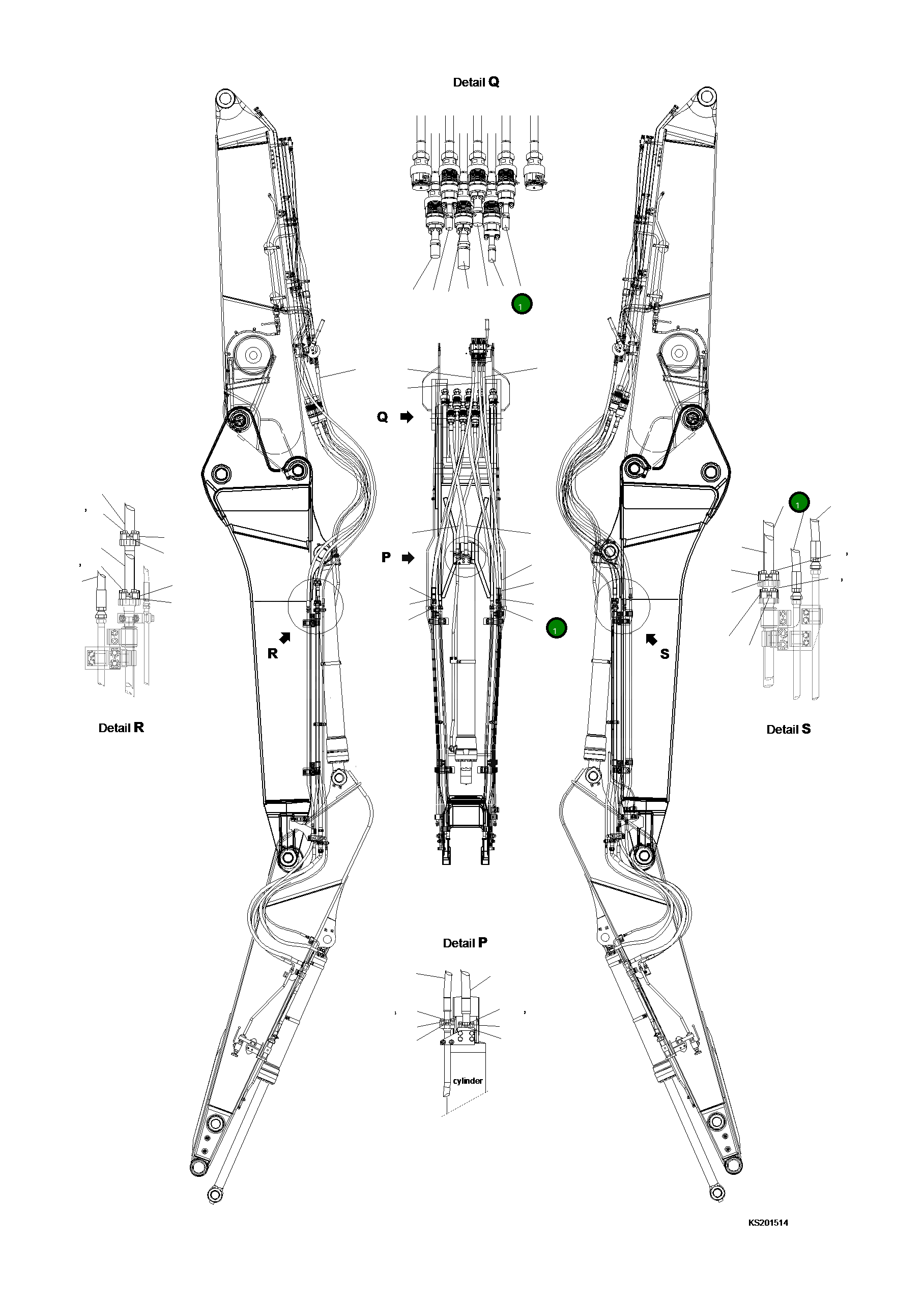 Шланг 07085-00623 Komatsu