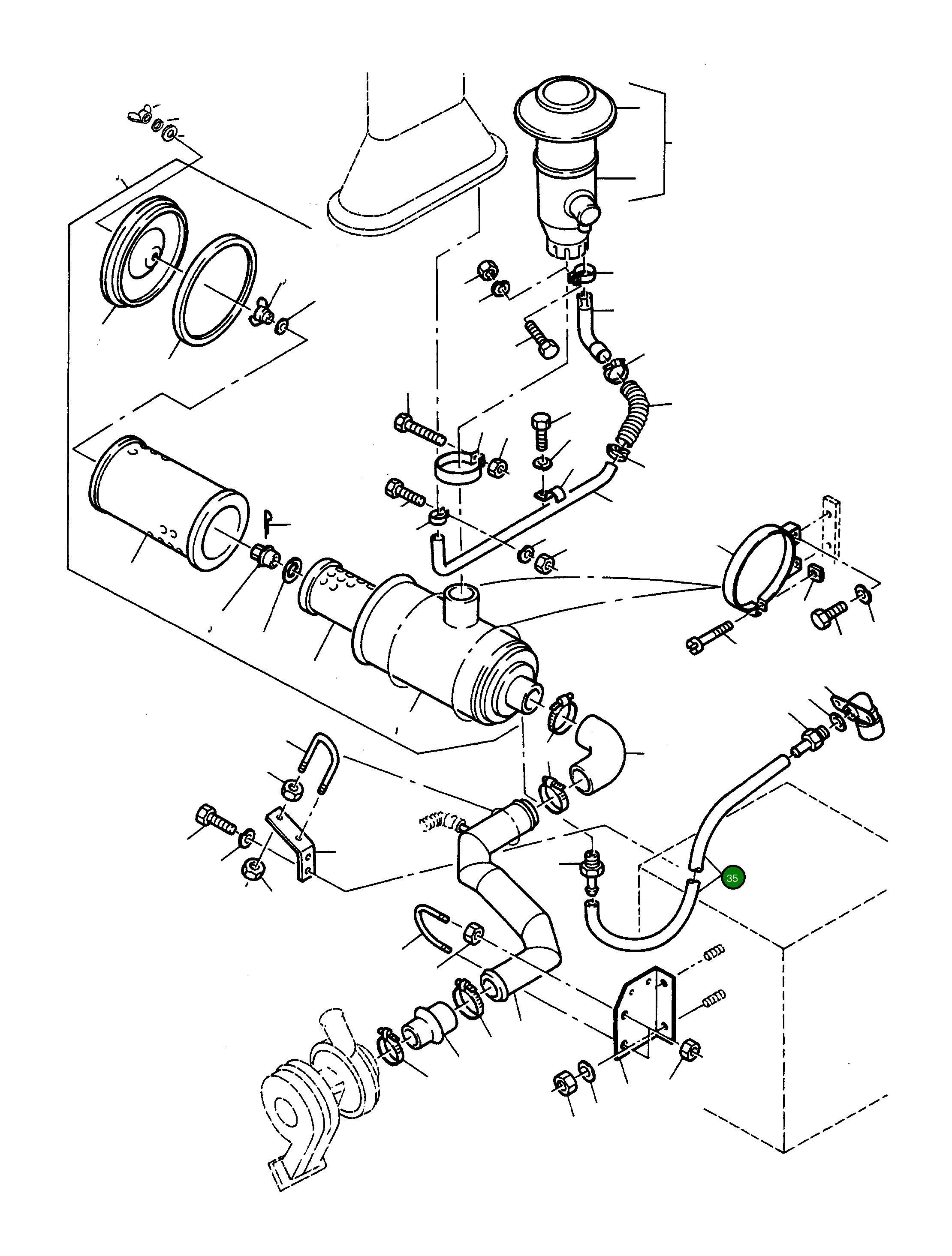 Шланг 1444628X1 Komatsu