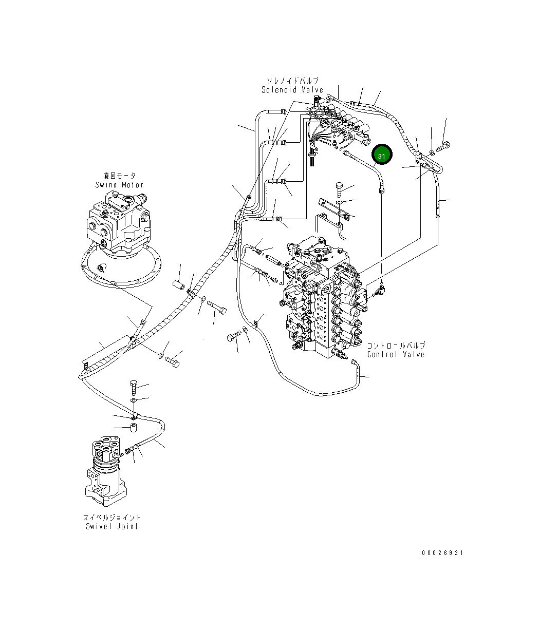 Шланг 02762-10304 Komatsu