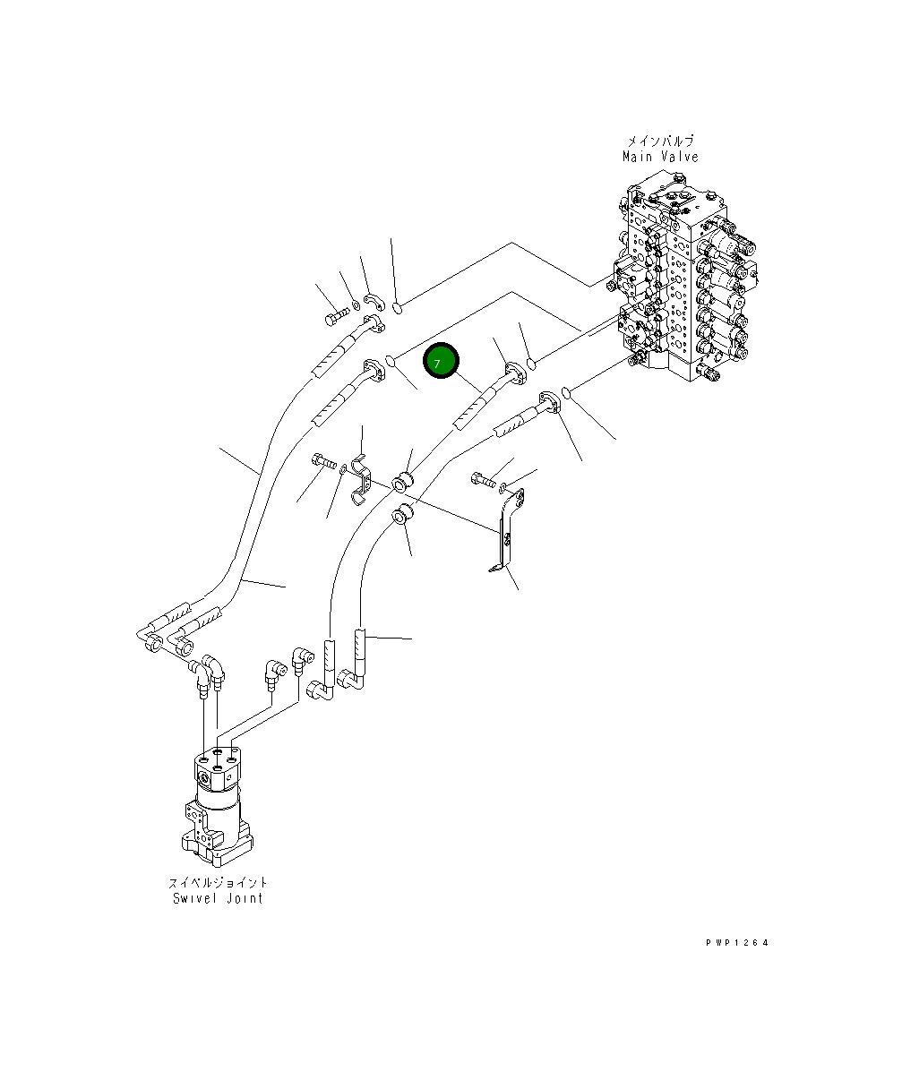 Шланг 206-62-76170 Komatsu