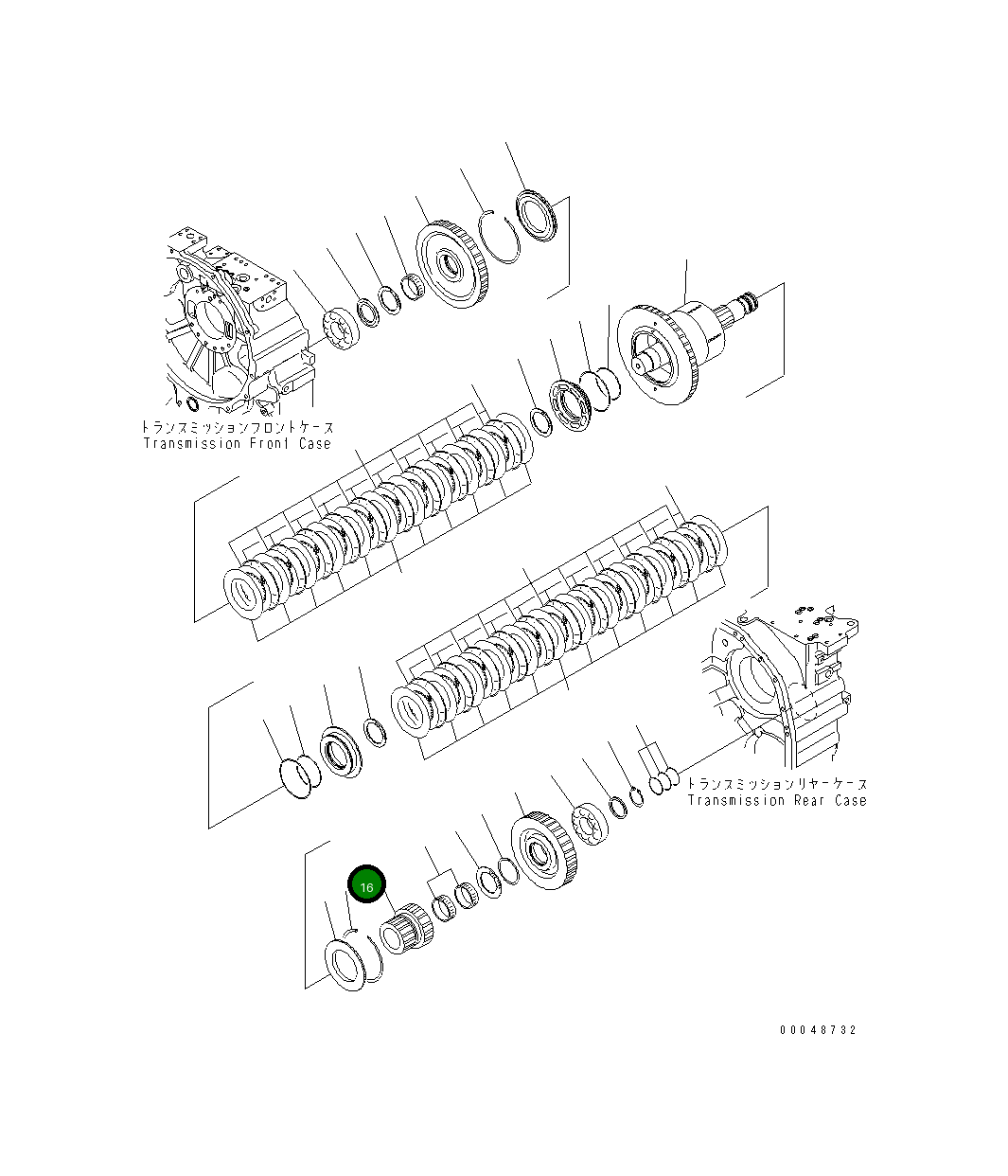 Шестерня 56D-15-22441 Komatsu