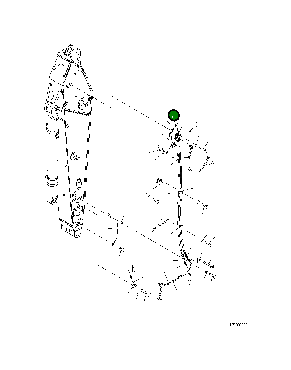 Шланг 208-70-K3380 Komatsu