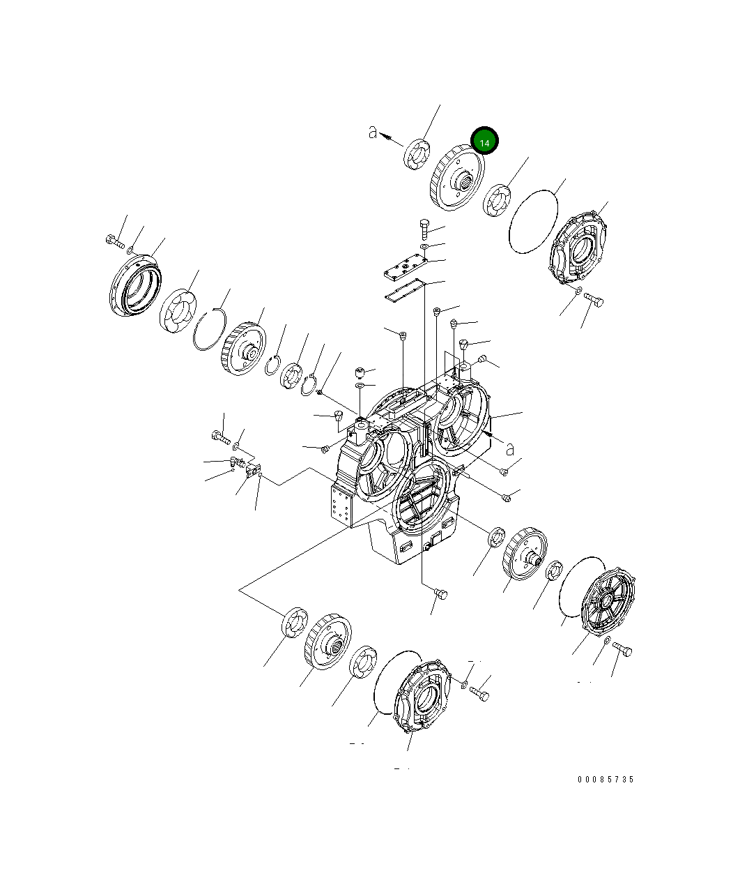 Шестерня 21T-38-31170 Komatsu