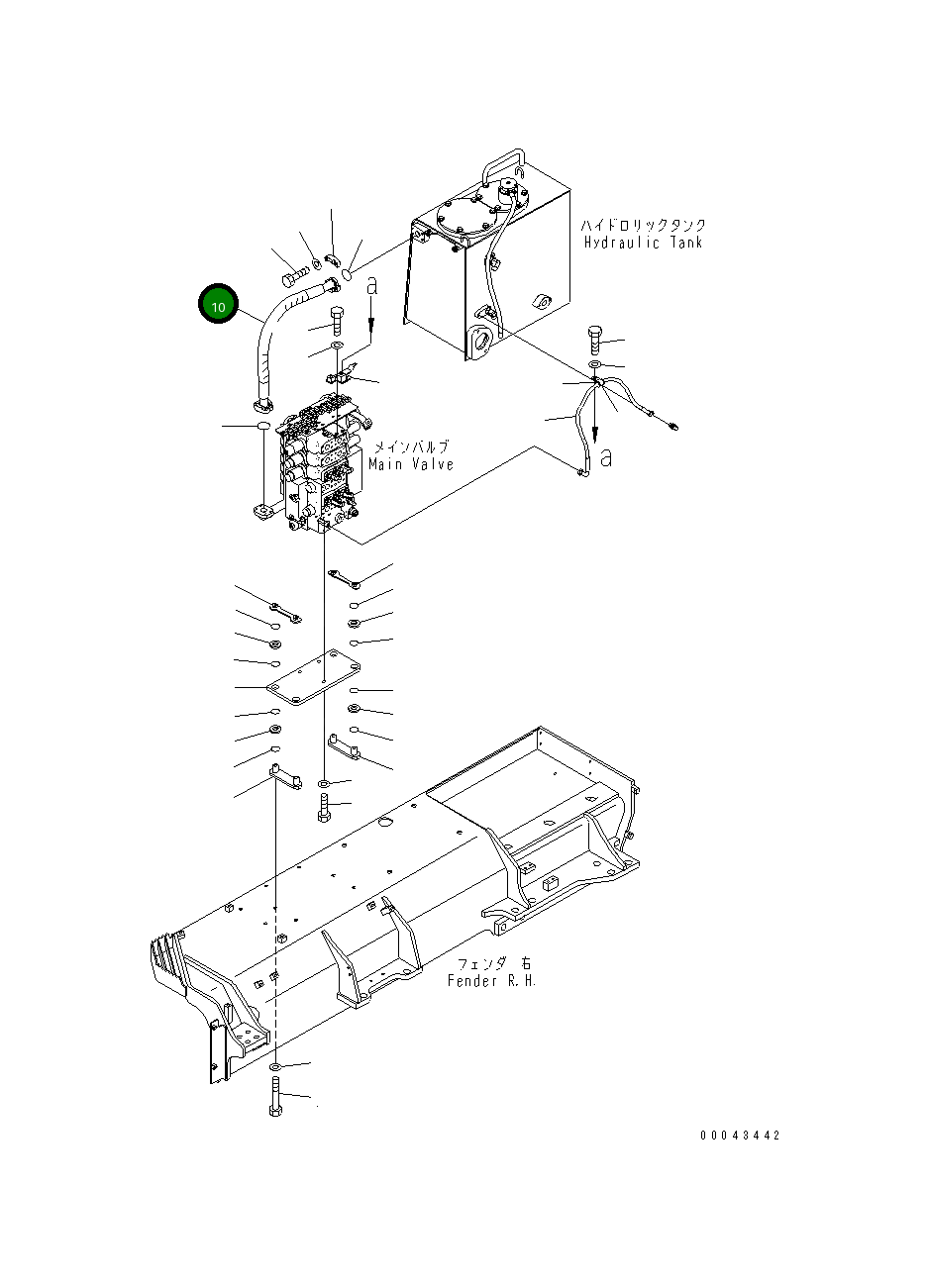 Шланг 17A-60-41130 Komatsu