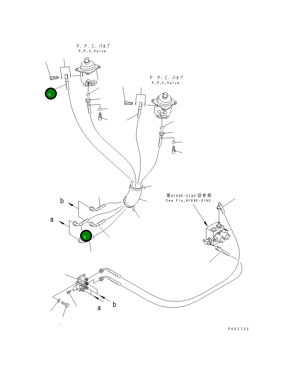 Шланг 20P-62-74135 Komatsu