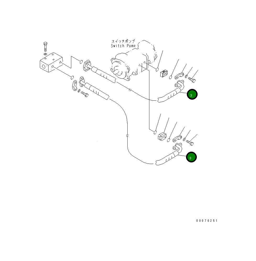 Шланг 07084-11015 Komatsu