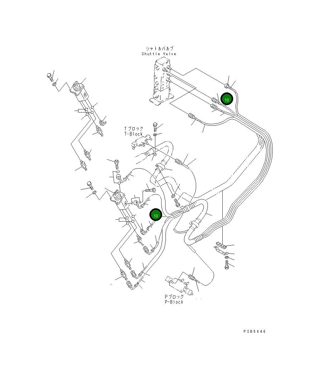 Шланг 20E-62-K2540 Komatsu