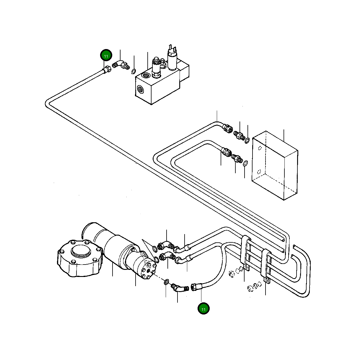 Шланг 1287 374 H1 Komatsu