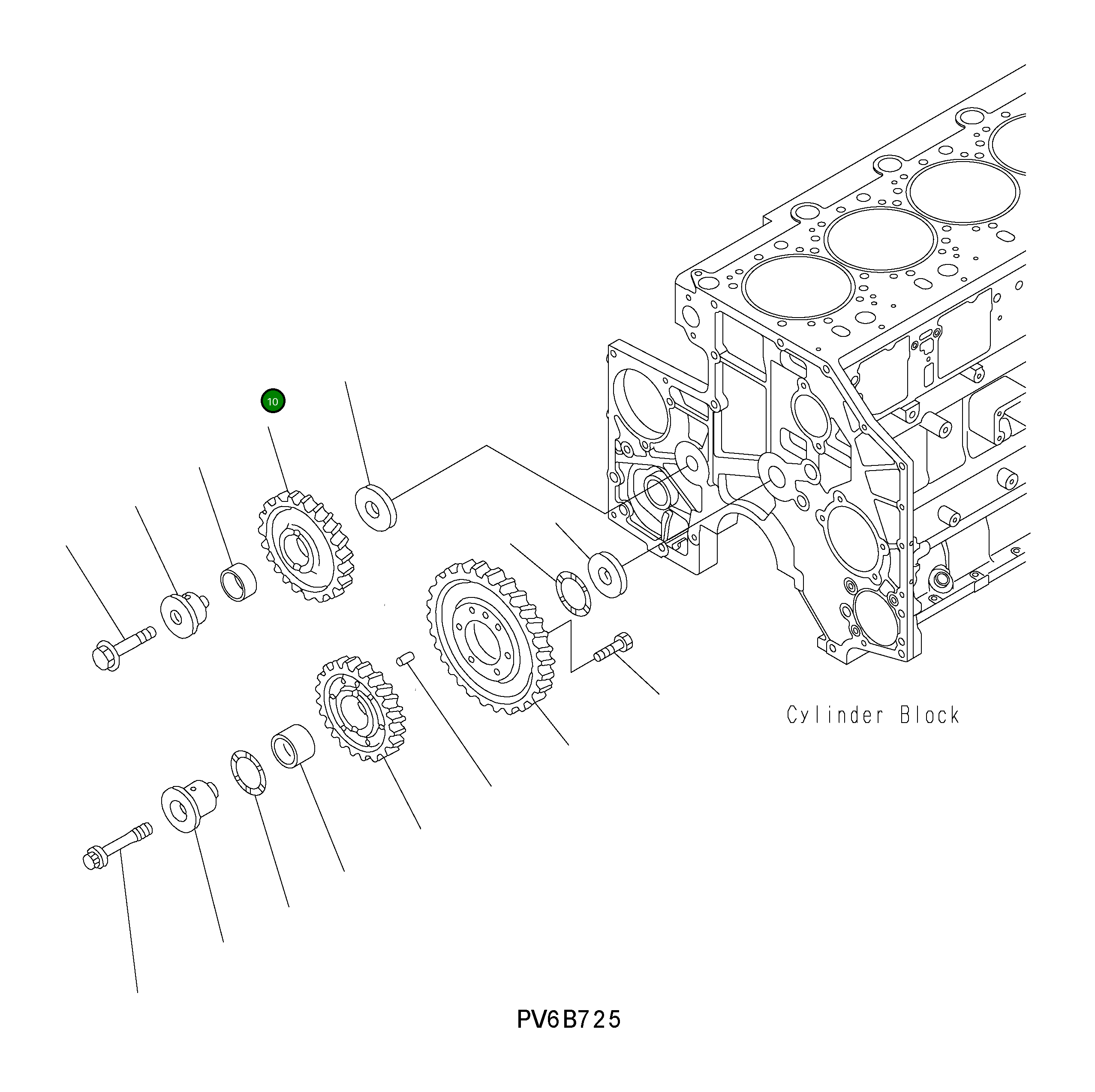 Шестерня 6212-31-6110 Komatsu