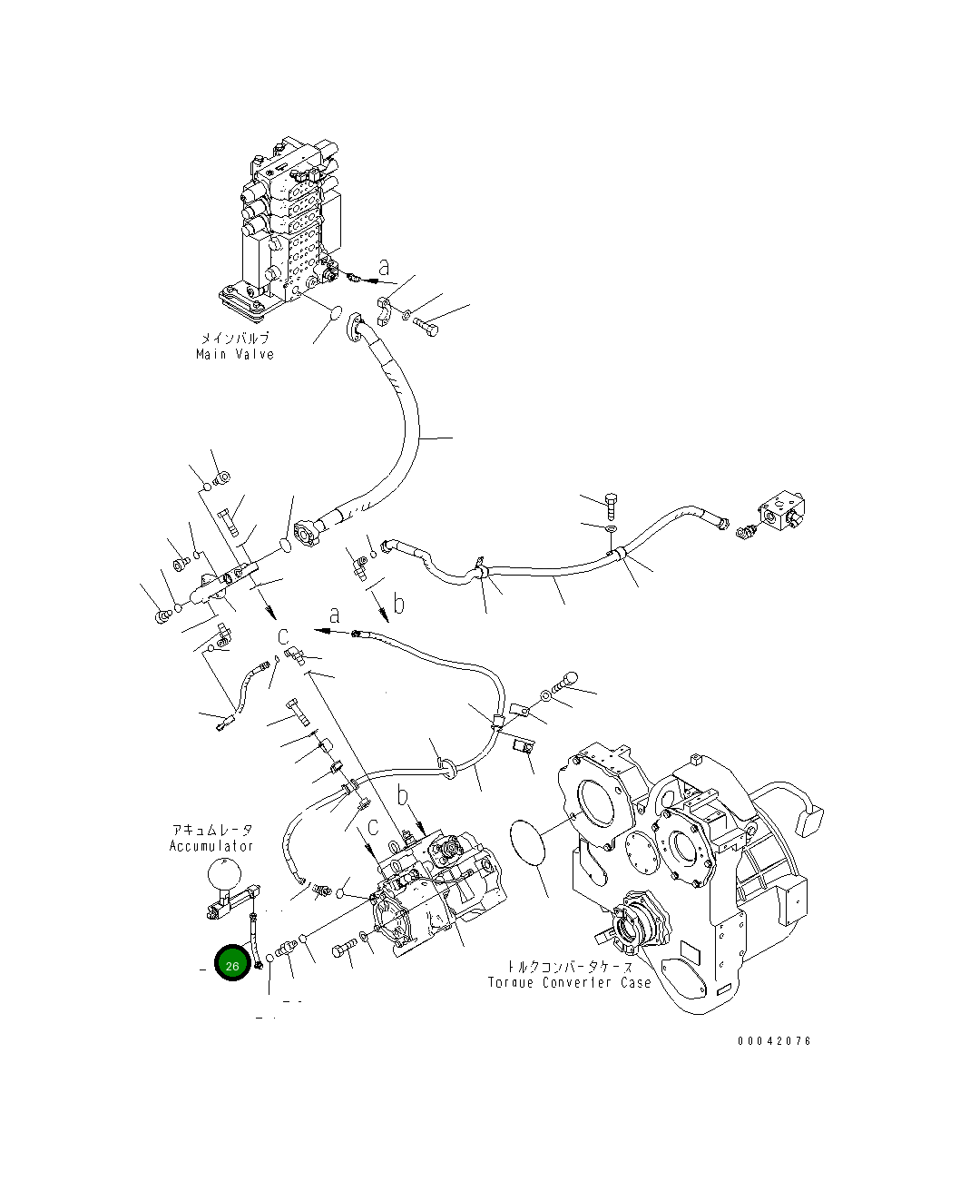 Шланг 02755-002A4 Komatsu