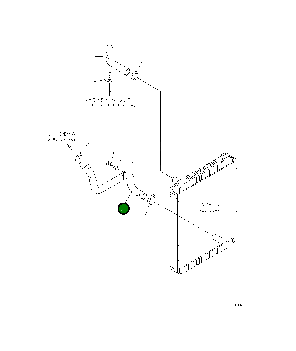 Шланг 20G-03-K1690 Komatsu