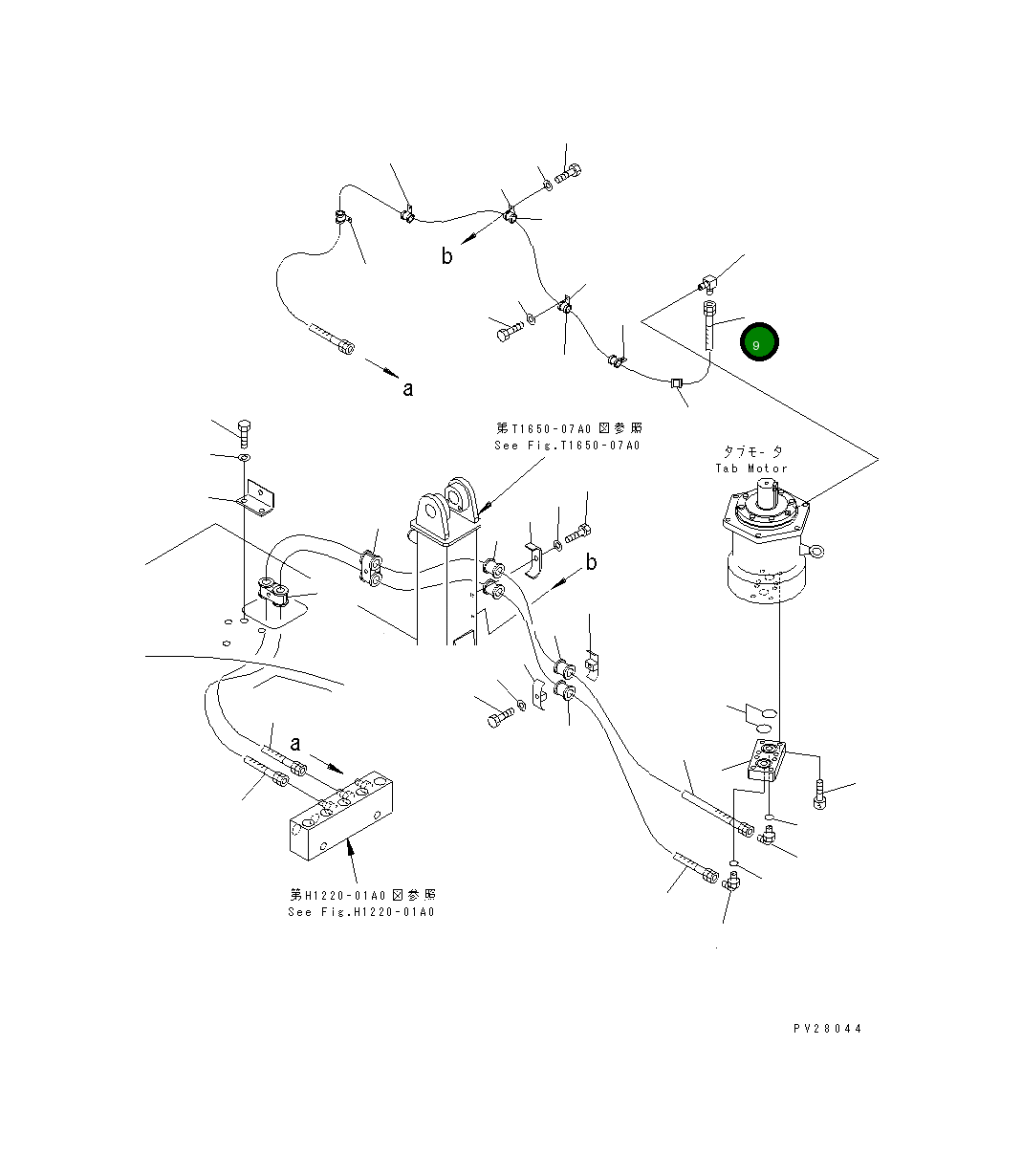 Шланг 07621-40325 Komatsu