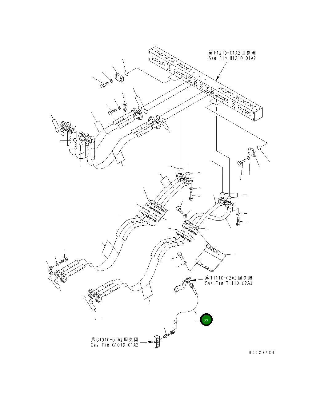 Шланг 07633-30412 Komatsu