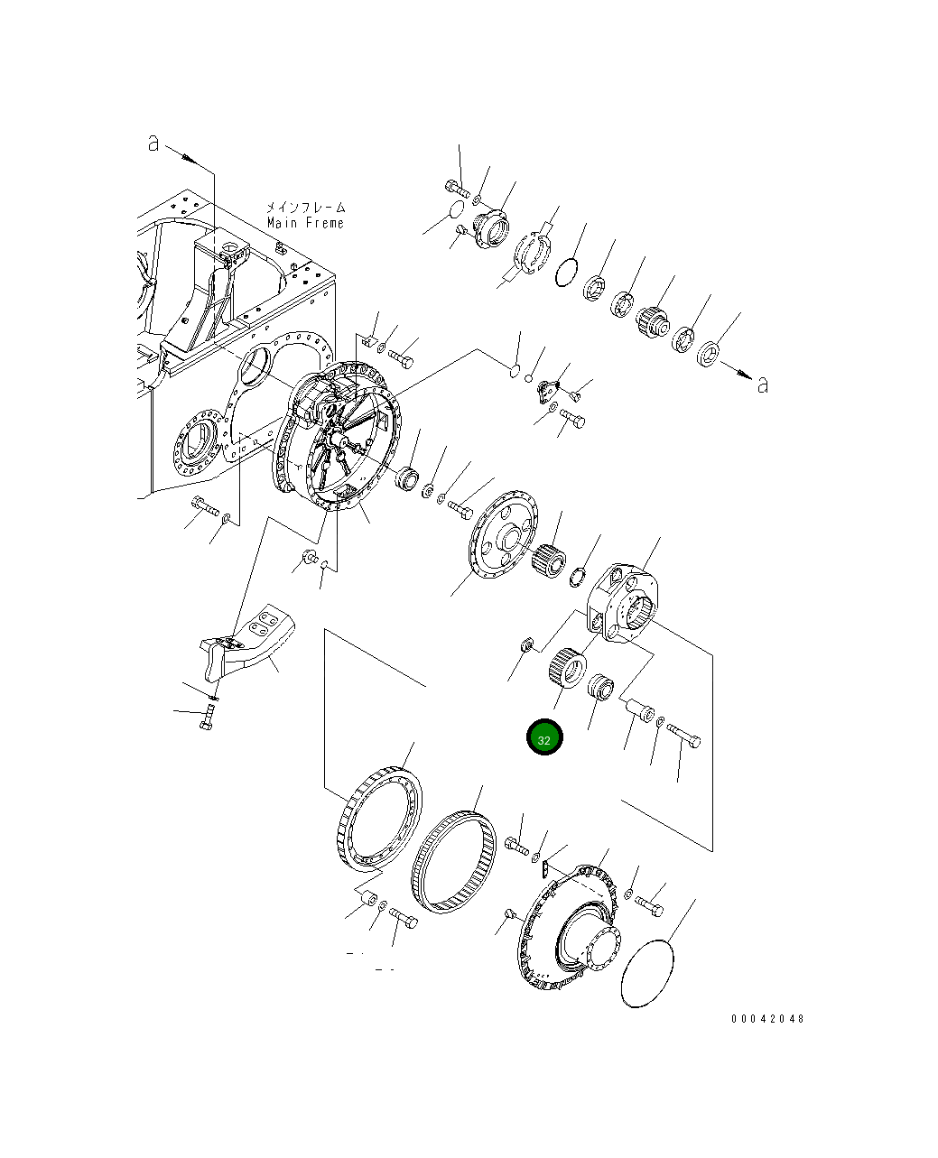 Шестерня 17A-27-41251 Komatsu