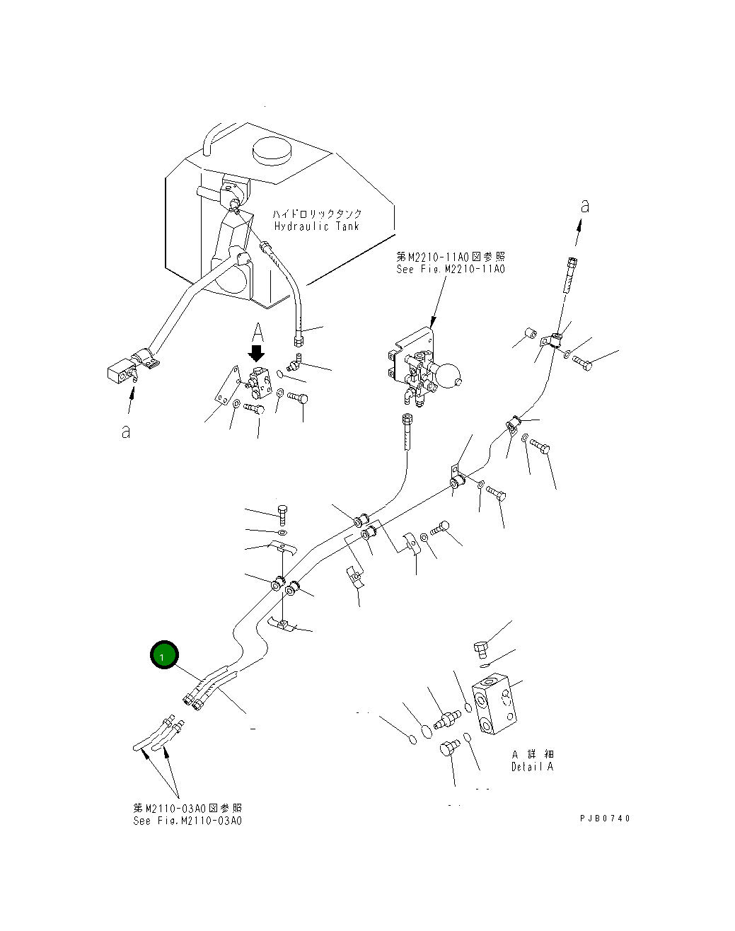 Шланг 17A-49-18261 Komatsu