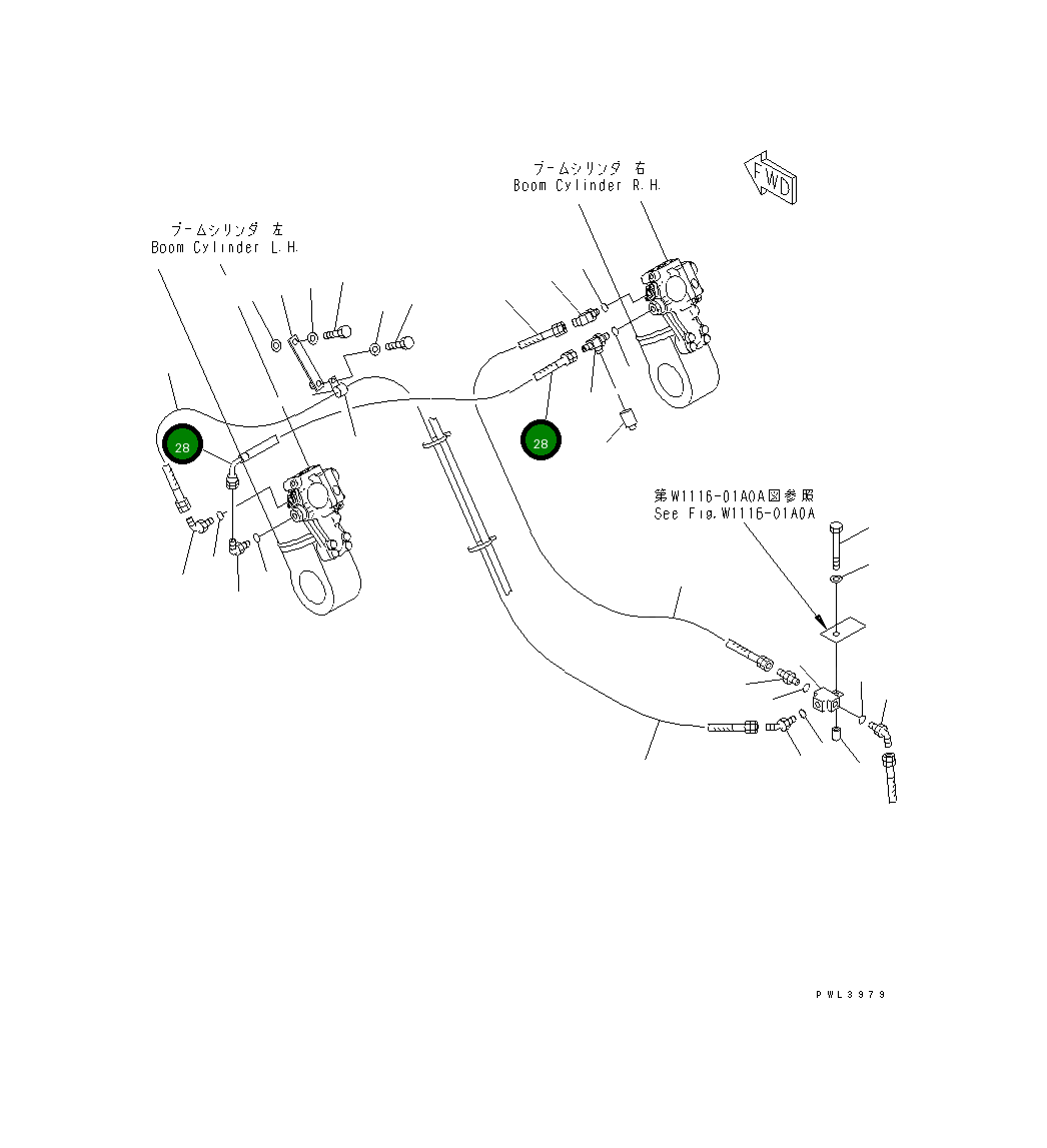 Шланг 208-62-K3120 Komatsu