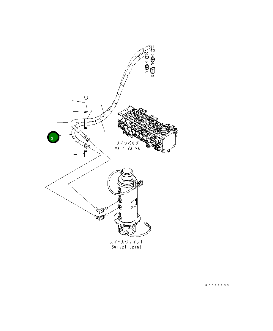 Шланг 20J-62-12720 Komatsu