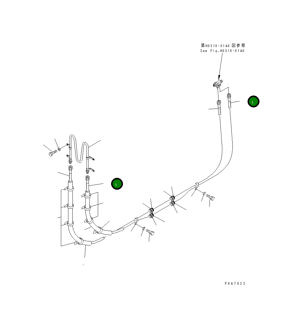 Шланг 124-62-51451 Komatsu