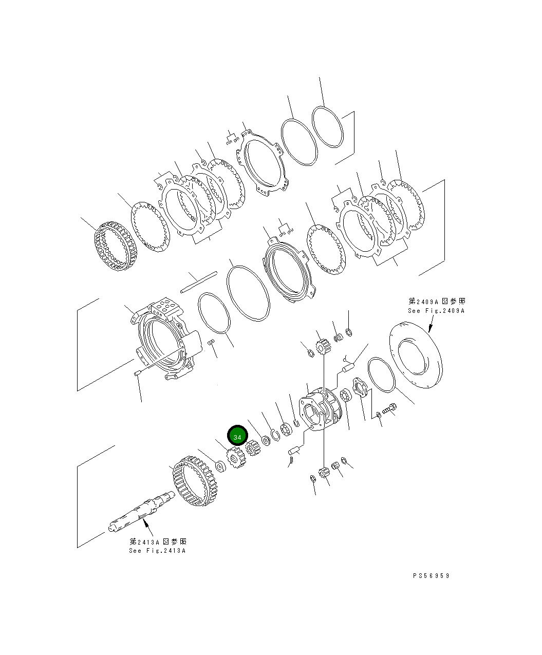 Шестерня 235-15-12230 Komatsu