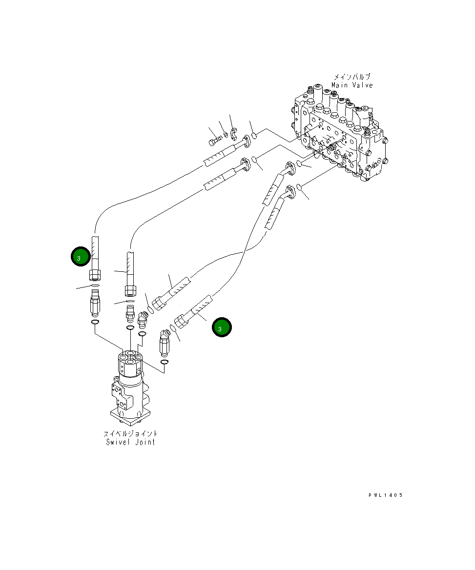 Шланг 207-62-64720 Komatsu