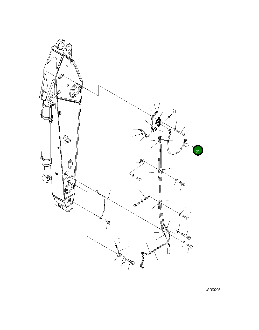 Шланг 208-70-K3360 Komatsu