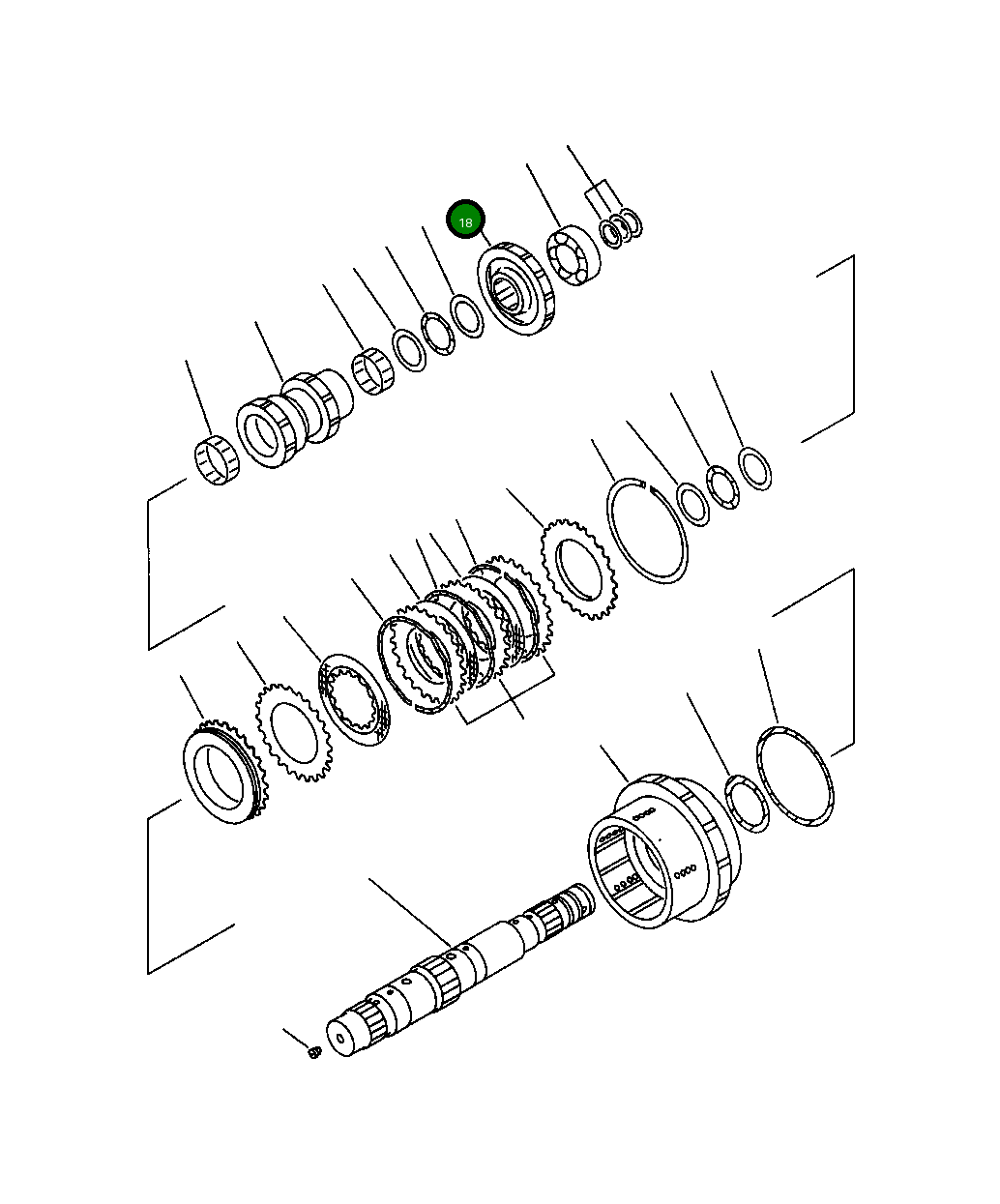 Шестерня 419-15-13242 Komatsu