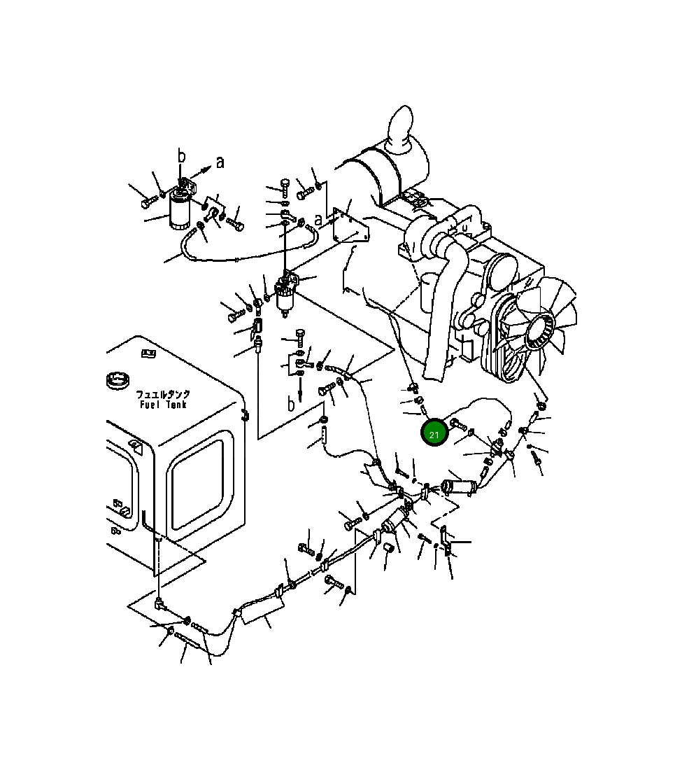Шланг 07288-01214 Komatsu