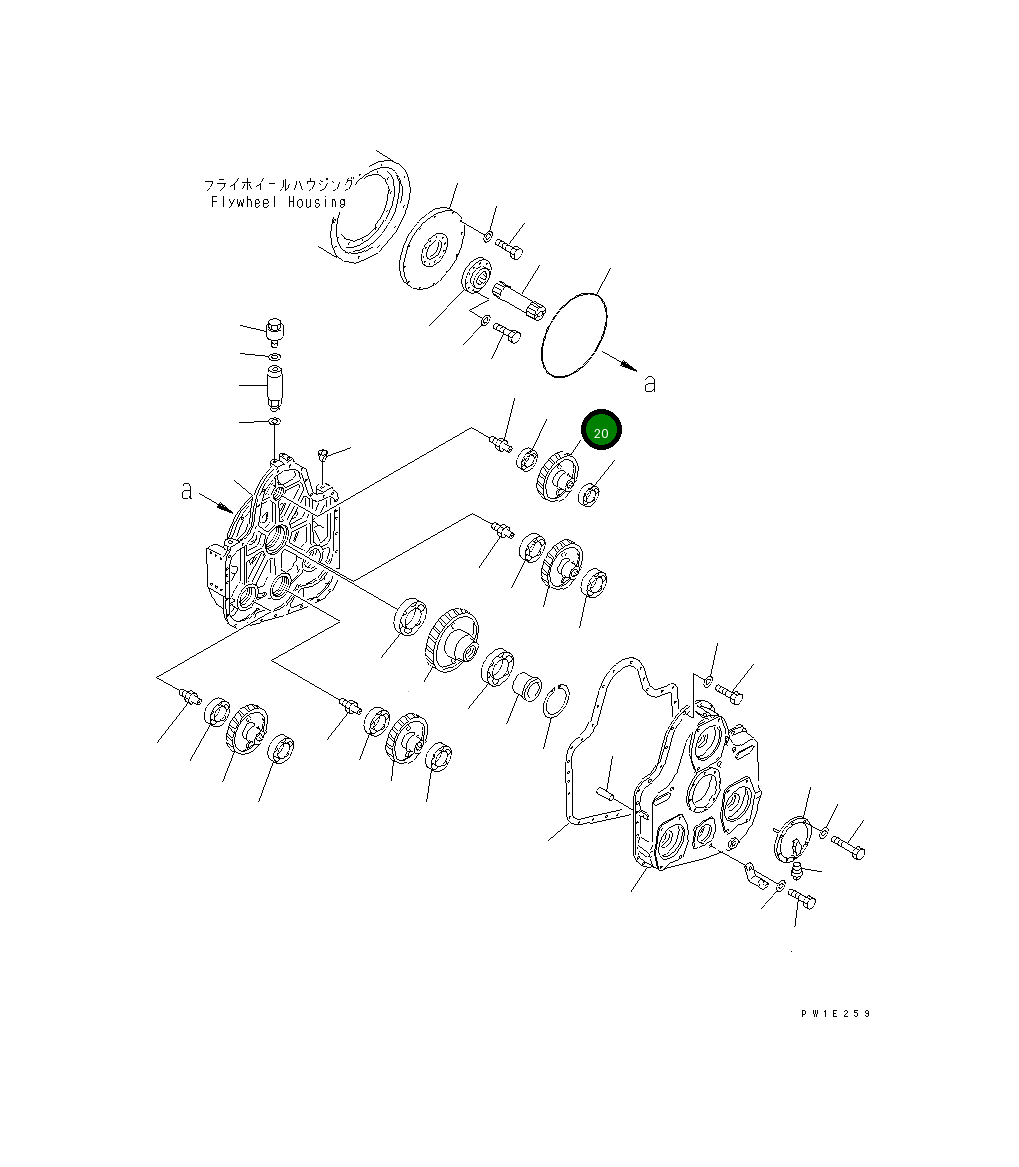 Шестерня 209-38-51221 Komatsu