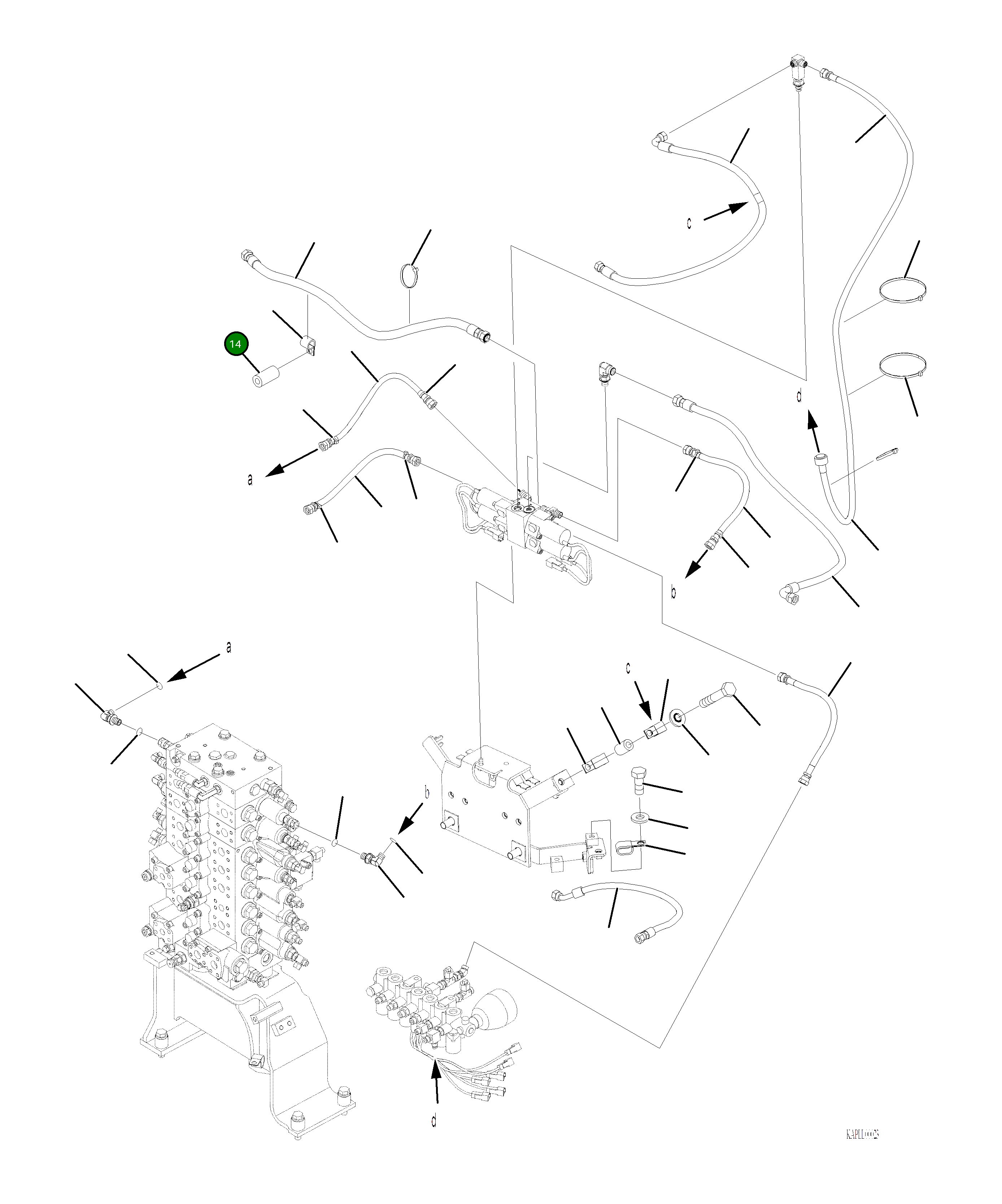 Шланг 02776-00205 Komatsu