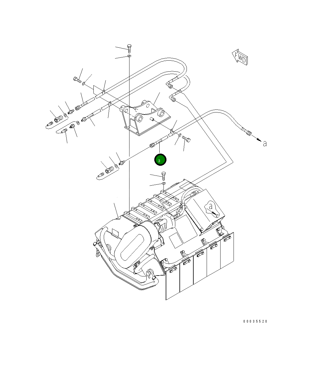 Шланг 20P-881-1380 Komatsu
