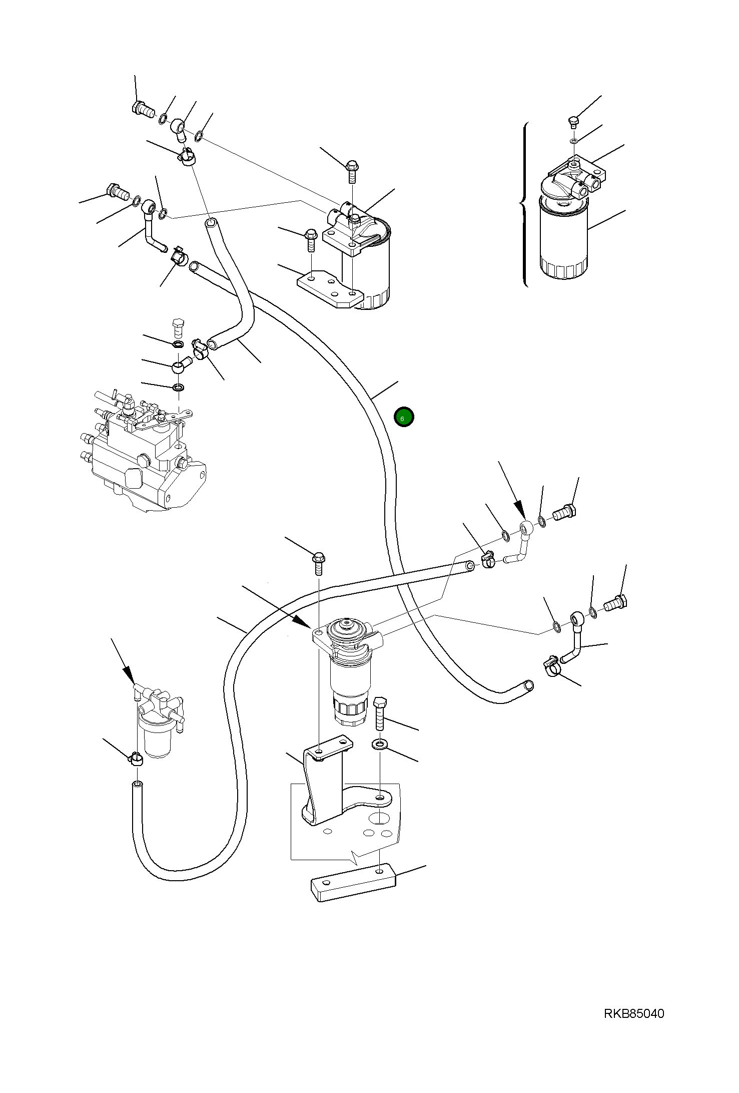 Шланг 07288-21204 Komatsu