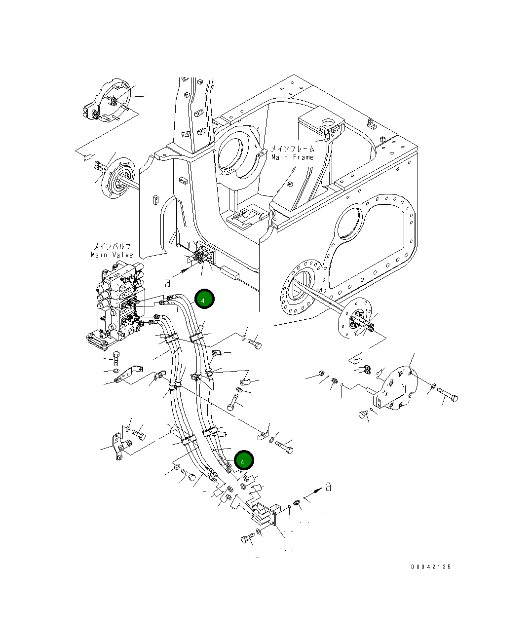 Шланг 17A-61-41383 Komatsu