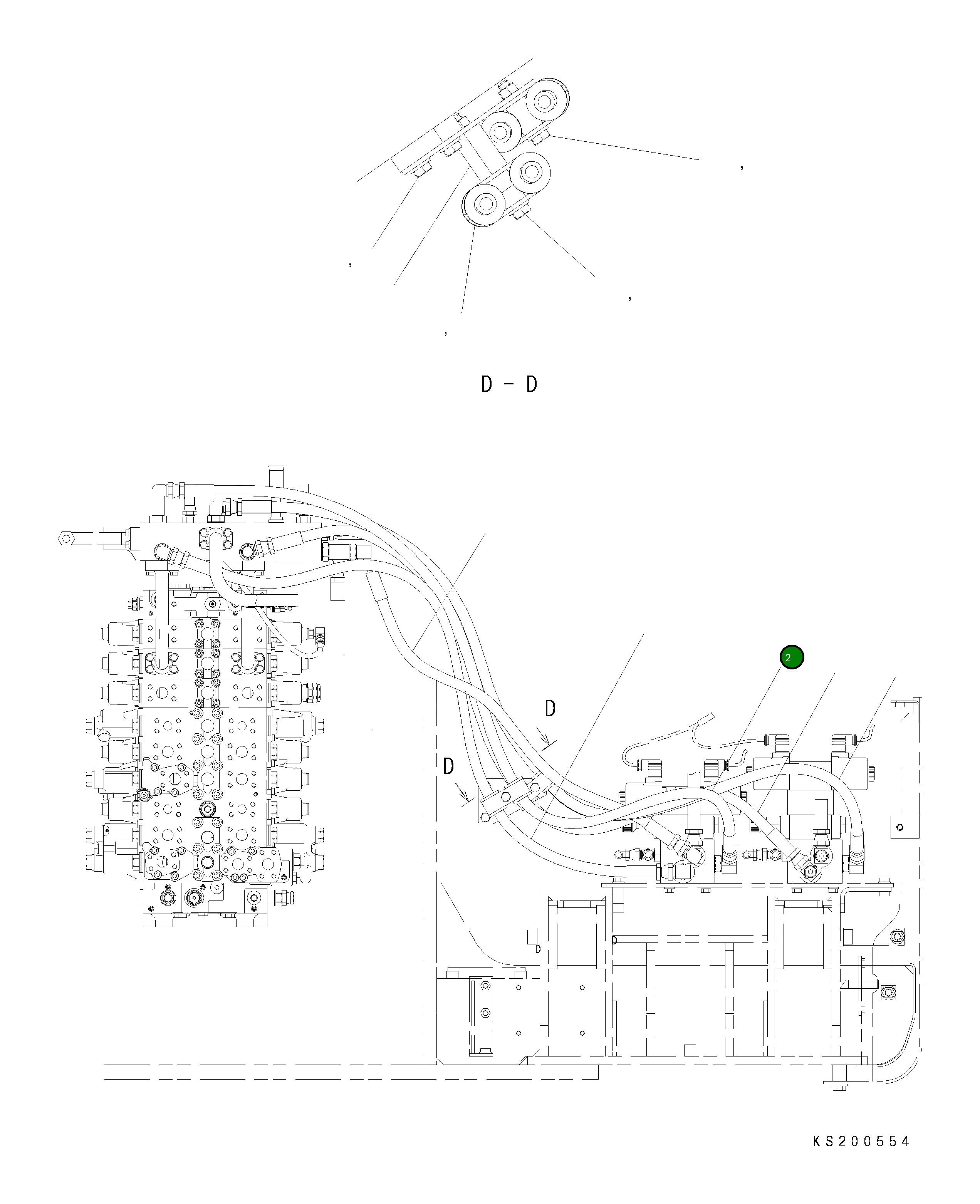 Шланг 206-62-KC420 Komatsu
