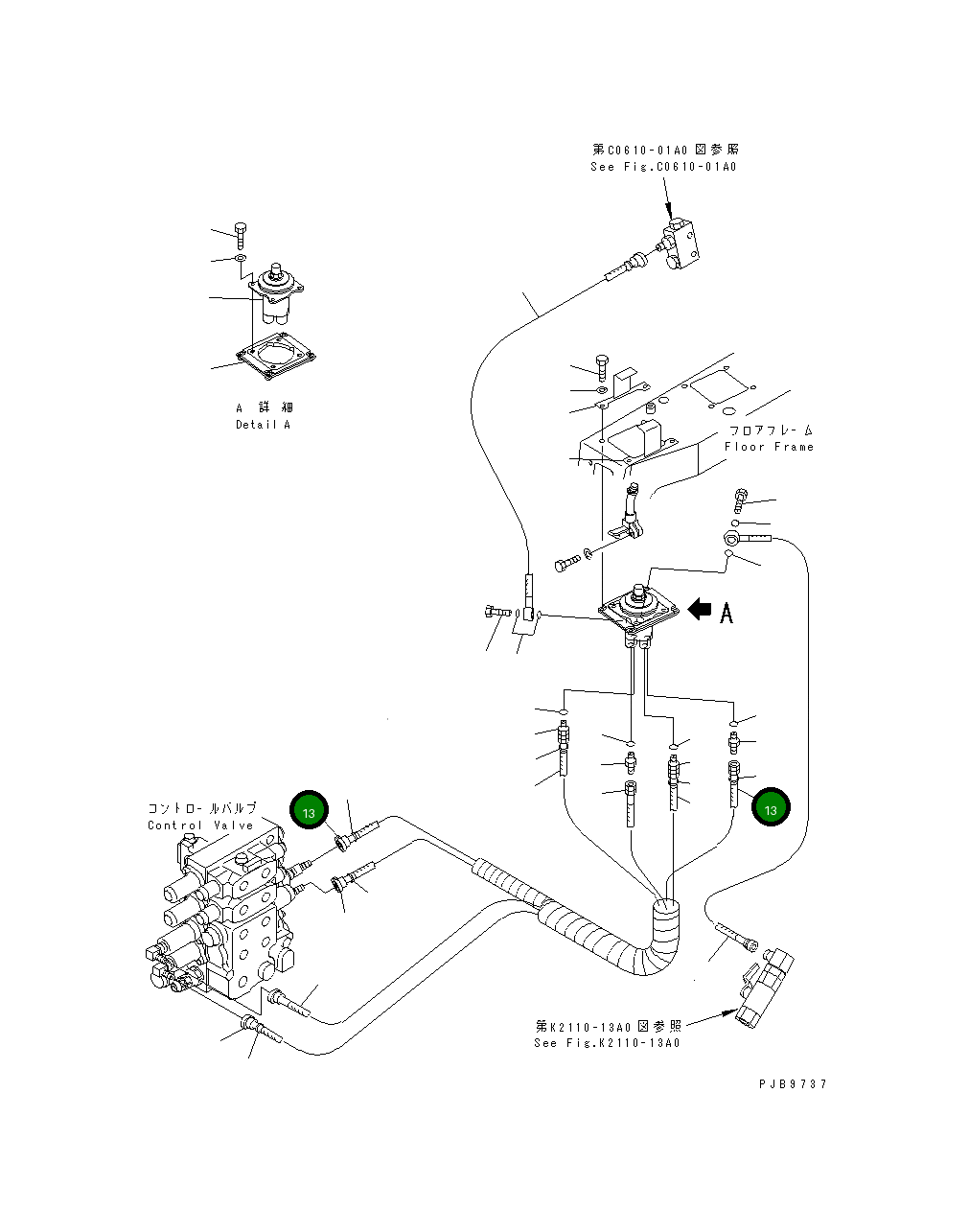 Шланг 17A-61-17140 Komatsu