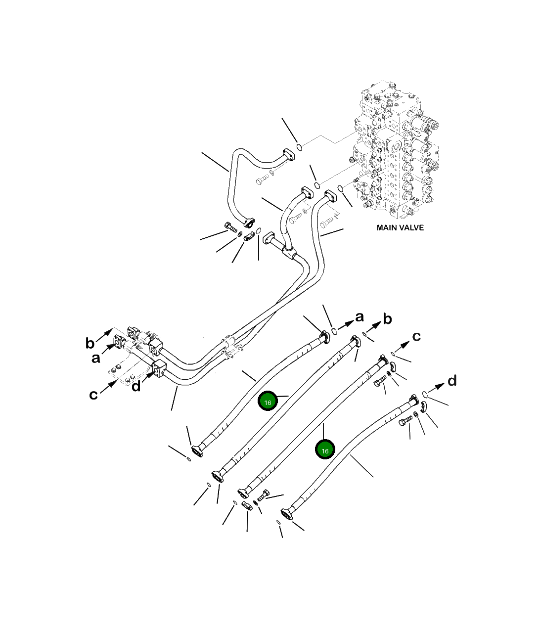 Шланг 207-62-U1180 Komatsu