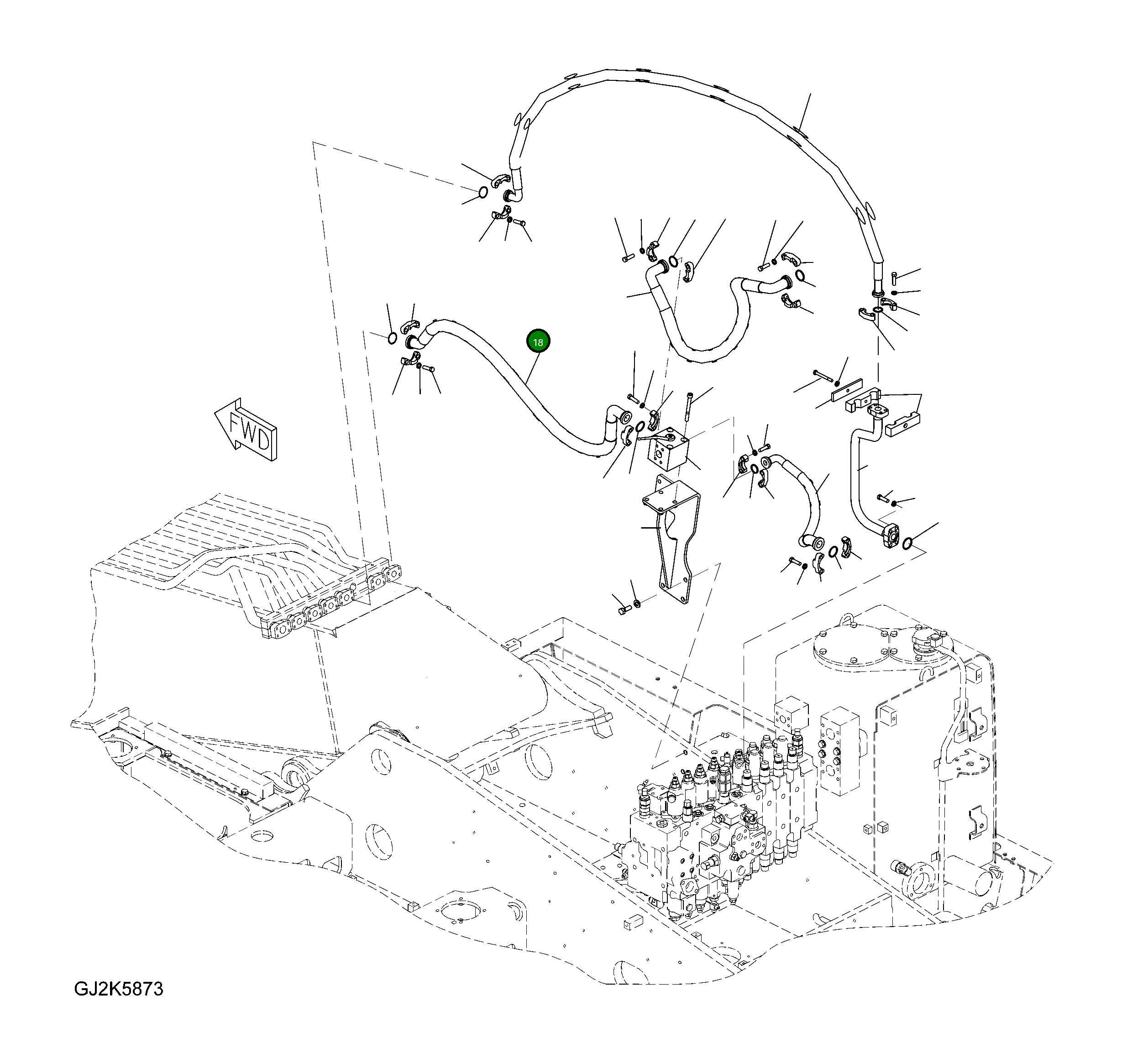 Шланг 20K-970-3510 Komatsu