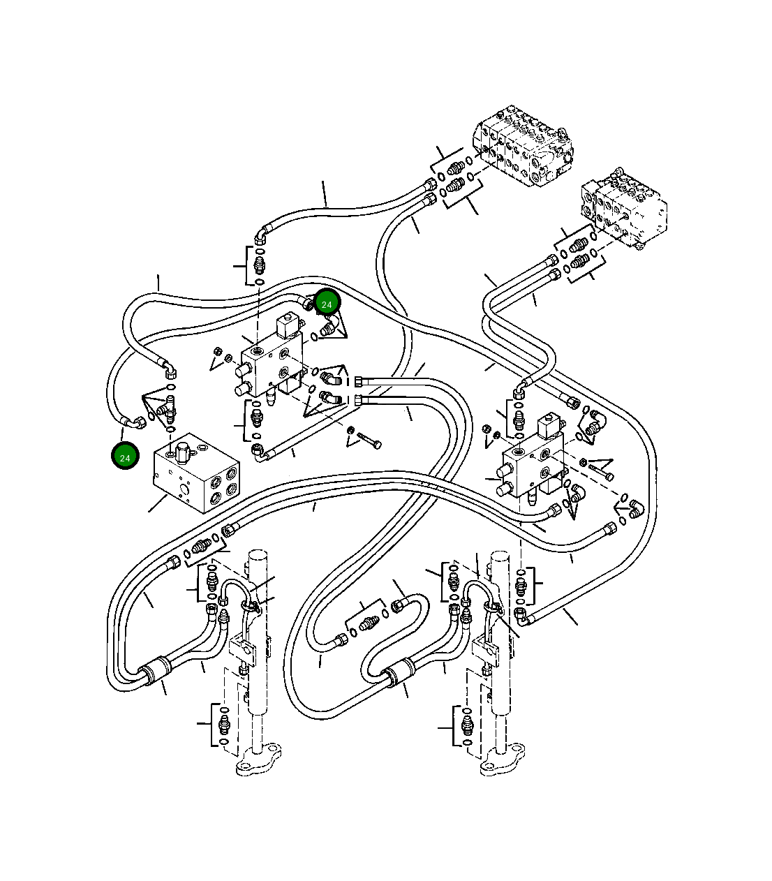 Шланг 1438 995 H1 Komatsu