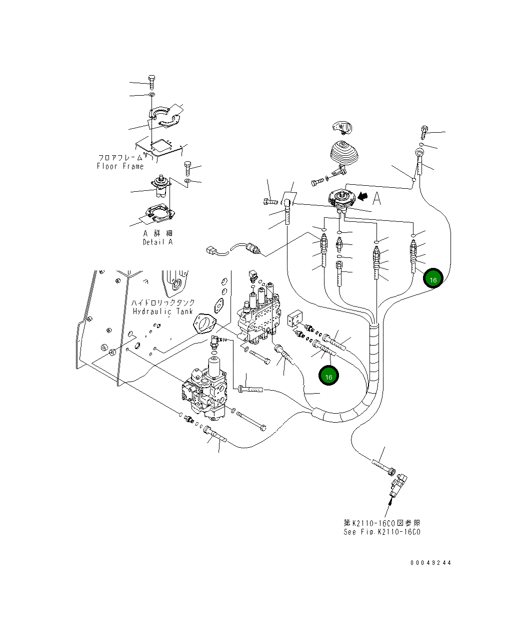 Шланг 195-61-44151 Komatsu