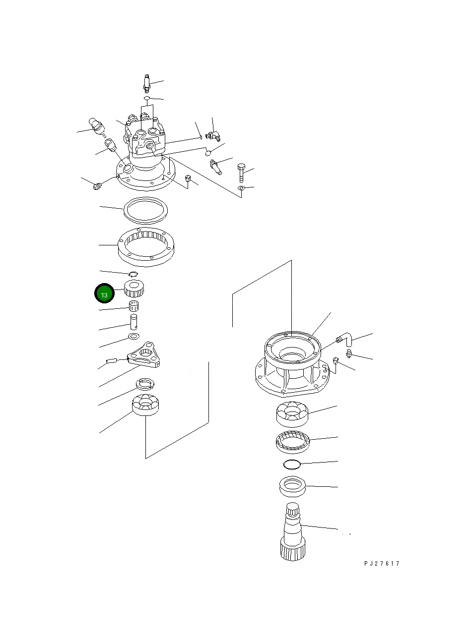 Шестерня 20T-26-71180 Komatsu