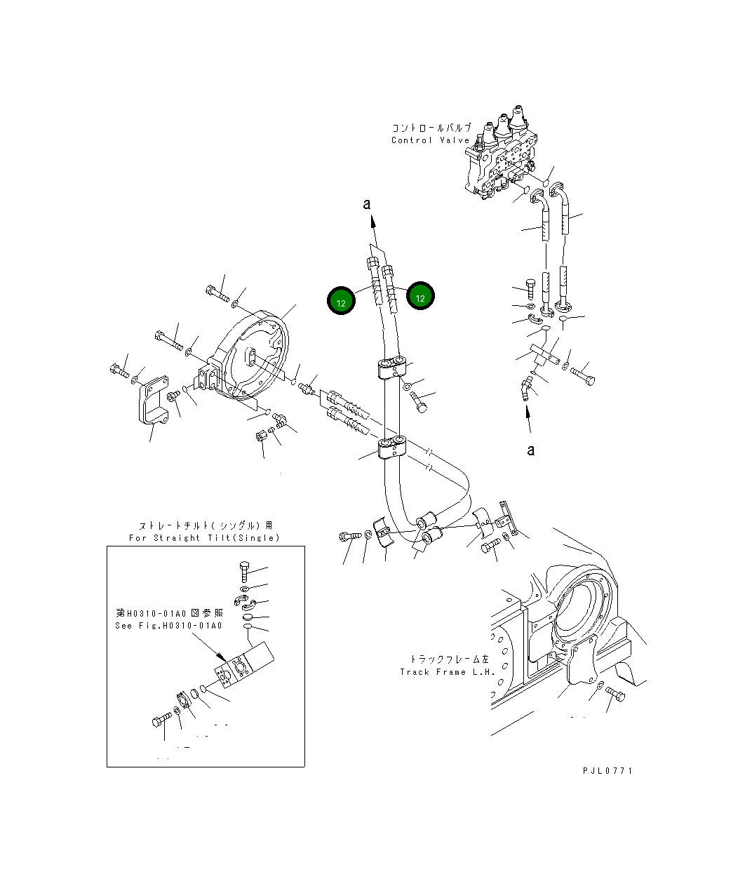 Шланг 198-61-51750 Komatsu