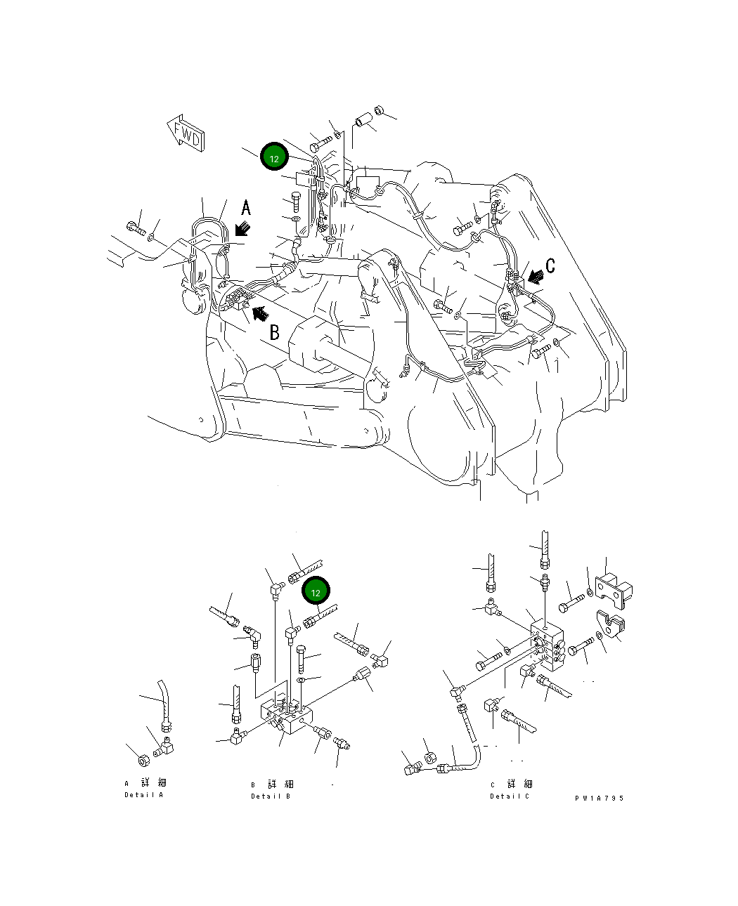 Шланг 19M-78-12740 Komatsu