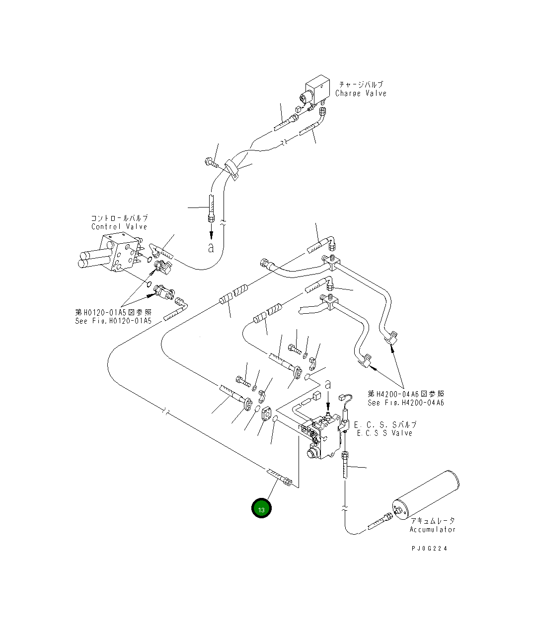 Шланг 07623-005A3 Komatsu